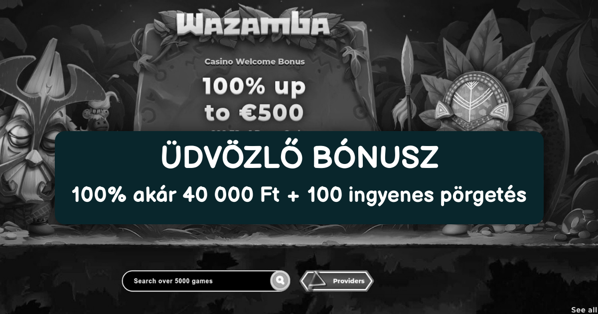 Wazamba Casino welcome bonus